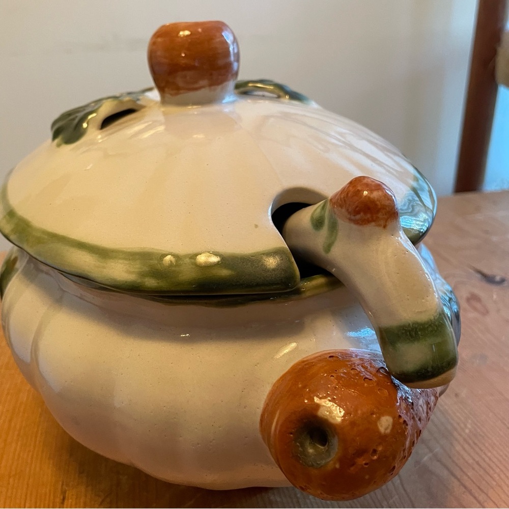 Vintage Louisville Stoneware Soup Tureen With Ladle‎ John B Taylor “Harvest” - Picture 4 of 12